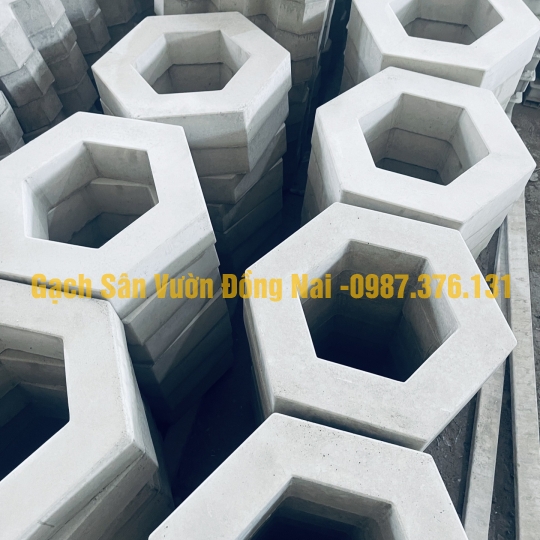 Gạch Trồng Cỏ Lục Giác