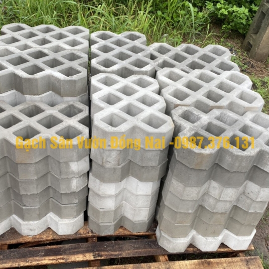 Gạch Trồng Cỏ 8 Lỗ 